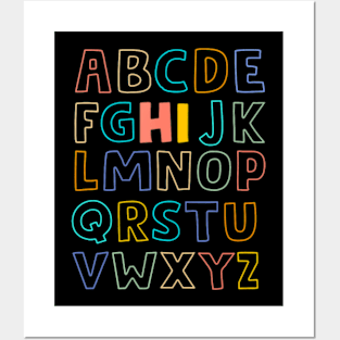 Pre K Kergarten Hi Alphabet Back To School Teachers Posters and Art